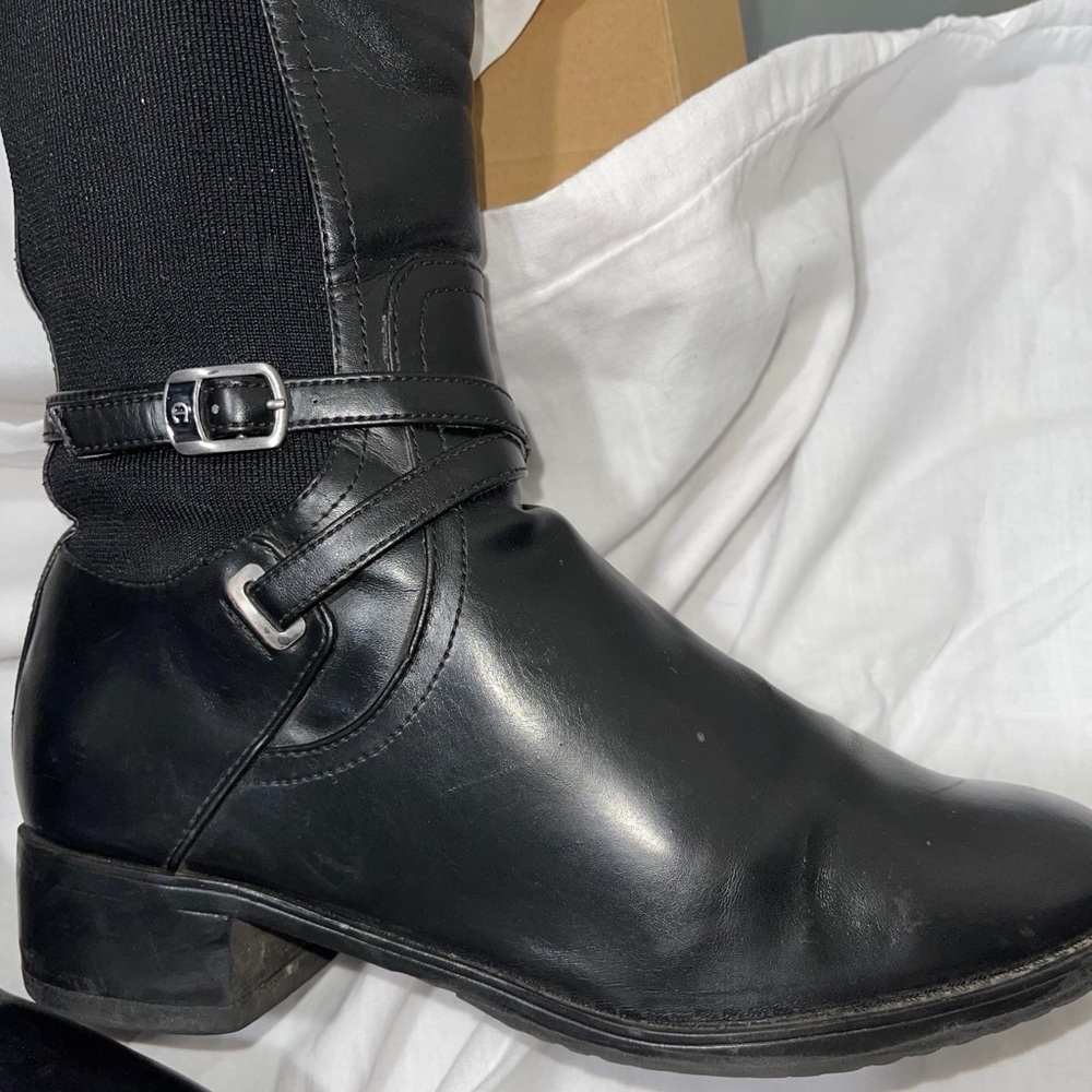 Etienne Aigner E-Celine Black Knee-High Boots - Picture 7 of 11